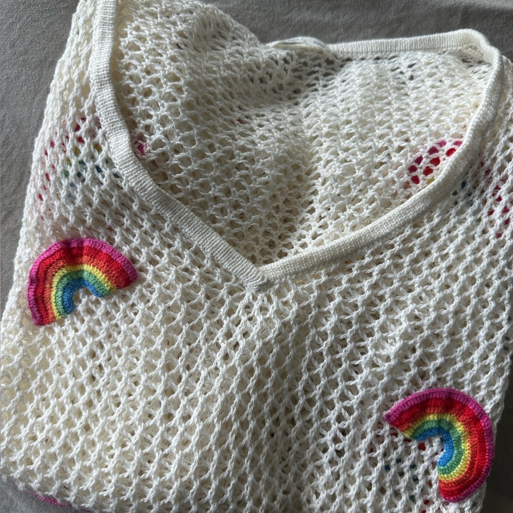 Pitusa crochet rainbow coverup